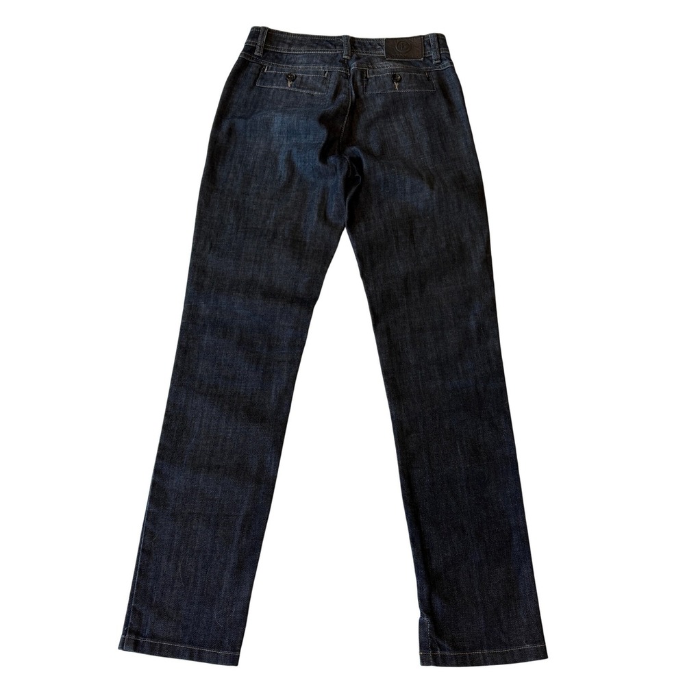 Bogner Jeans Womens EU 68 US 4 Dark Wash Slim Leg Ankle‎ Slit Pockets
